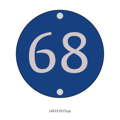Rond huisnummerbord van ACP ∅15 cm – modern, weerbestendig en stijlvol voor buiten