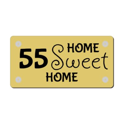 Naambord Rechthoek 20x10 cm gepersonaliseerde folie-opdruk