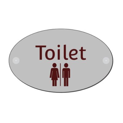 Naambord huisnummer ovaal 18x11cm van acrylaat met eigen huisnummer en naam