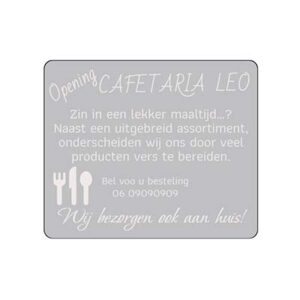 Rechthoekig Bedankje Spiegelacrylaat 4.8x4cm gepersonaliseerd Klein & persoonlijk cadeau