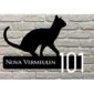 Siamees Kat Silhouet Huisnaambord