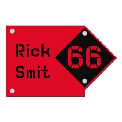 Sjabloonontwerp bord 28x18 cm van drie lagen acrylaat in kleur