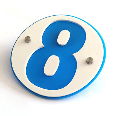 Sjabloonstijl huisnummer of naambord