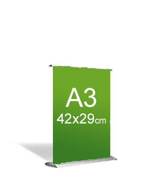 Roll Up banner 30x42cm (A3)