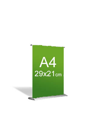 Roll Up banner 21x29cm (A4)