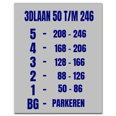 Liftbord RVS-look 40x50cm met gegraveerde en ingekleurde tekst