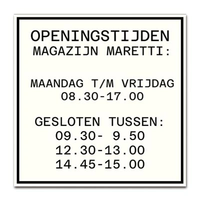 Informatiebord 30x30 cm van kunststof, verdiept lasergegraveerd