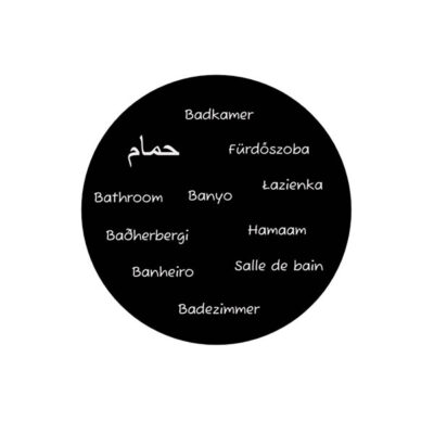 Cirkel 8 cm Zwarte Acrylaat