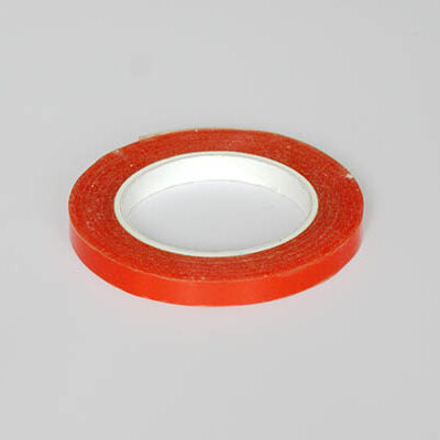 Dubbelzijdige transparante PET tape – 50 meter, 12 mm breed, 0,2 mm dik