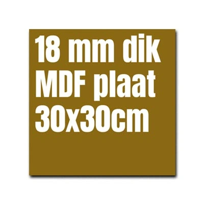 Freesletters MDF 18mm 30x30cm – op maat gemaakte houten letters voor binnengebruik